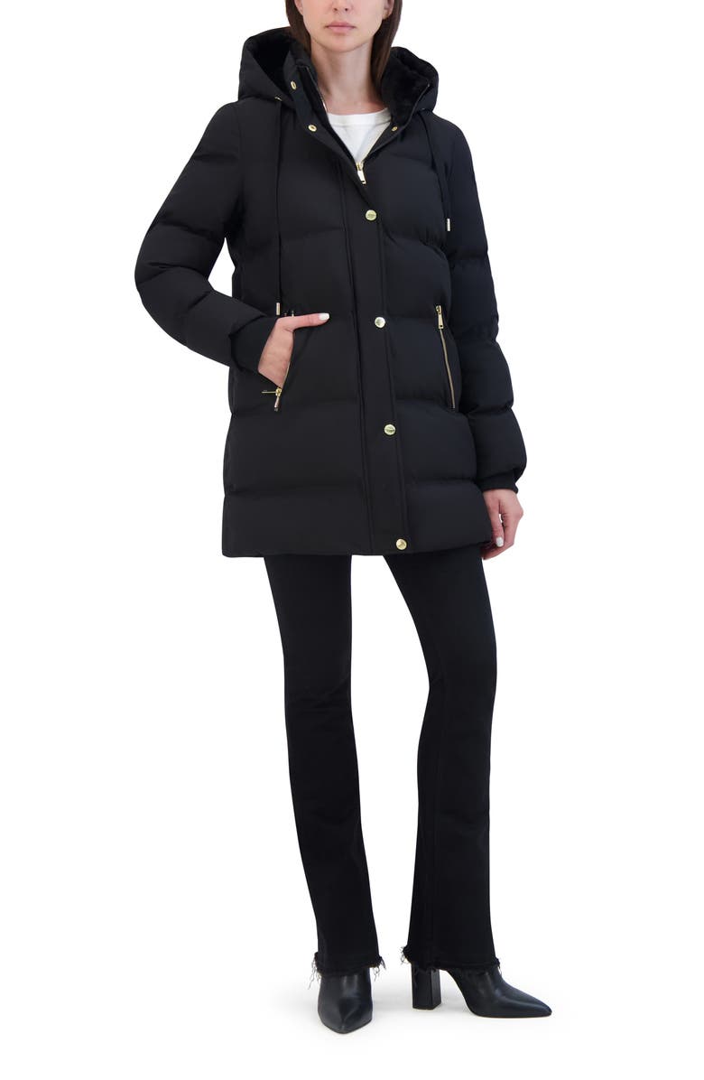 Laundry by Shelli Segal Non Quilted Jacket, Alternate, color, Black