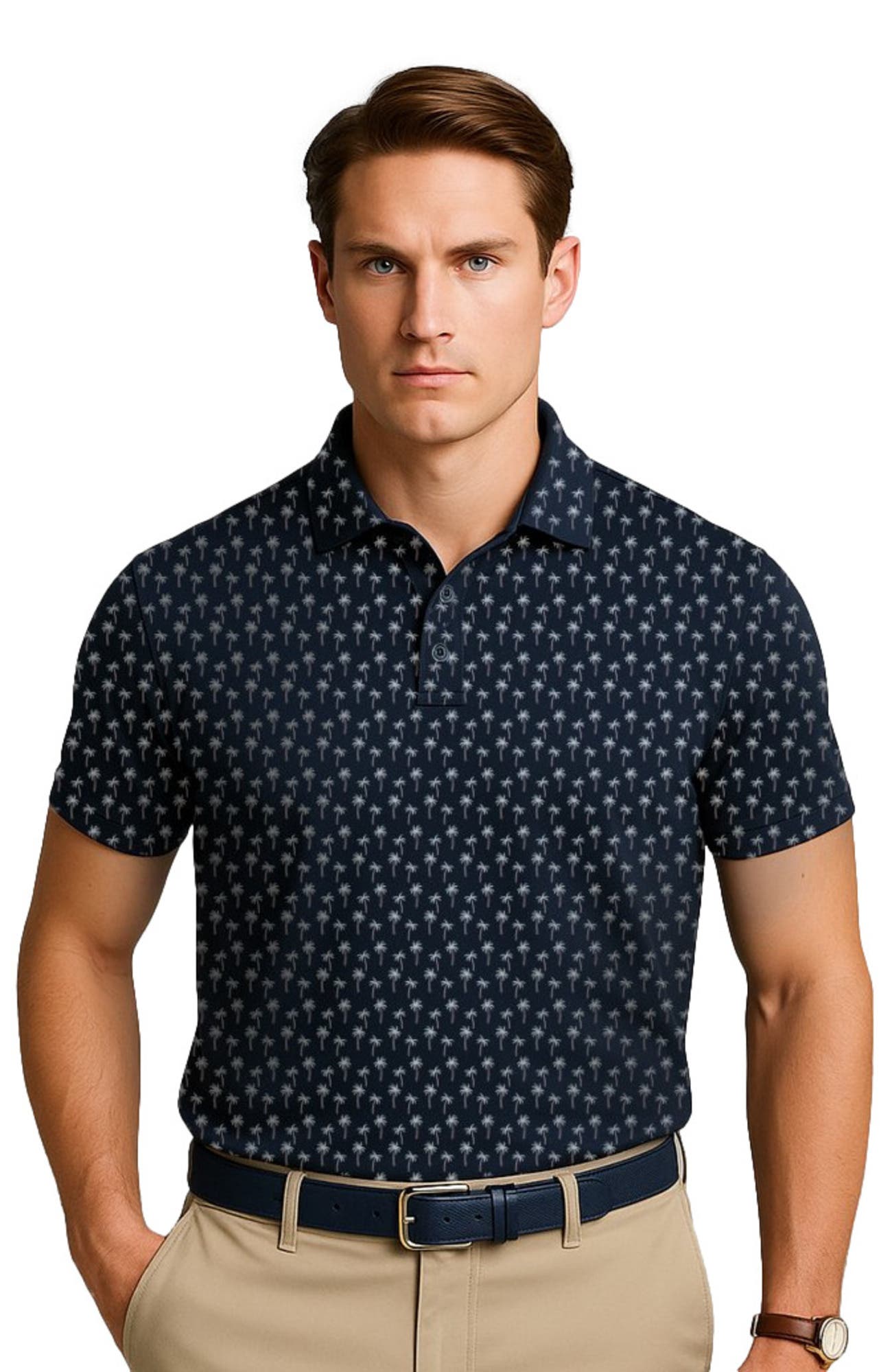 Navy Blazer Palm