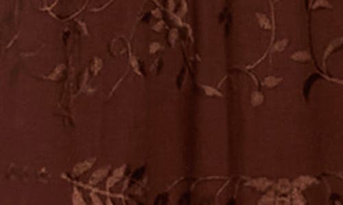 Alice And Olivia Alice + Olivia Minka Floral Embroidered Cutout Cotton & Linen Maxi Dress In Burgundy