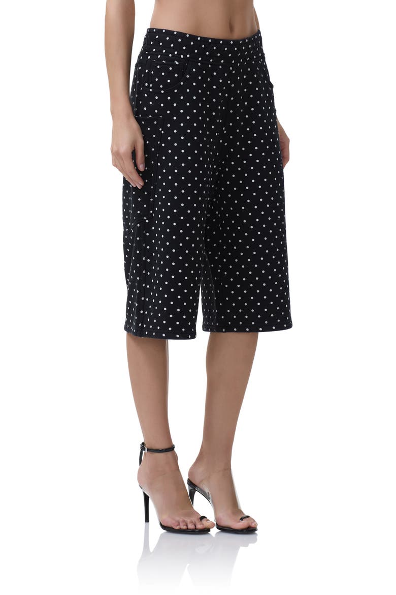 Conrad Polka Dot Bermuda Shorts, Alternate, color, NOIR MICRO DOT