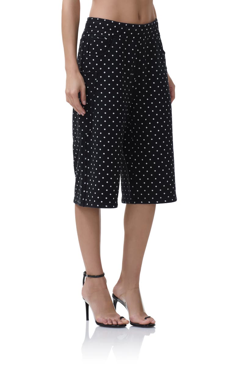 AFRM Conrad Polka Dot Bermuda Shorts, Alternate, color, Noir Micro Dot