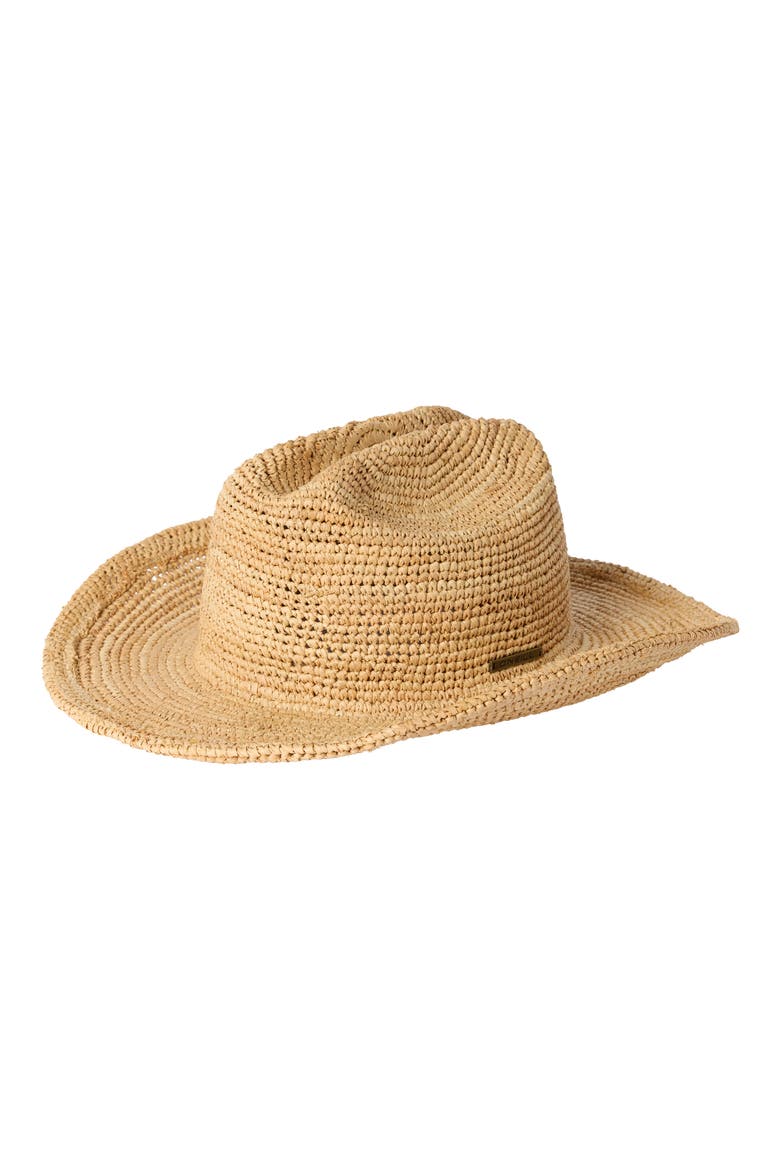 Sunlit Straw Cowboy Hat, Main, color, NATURAL