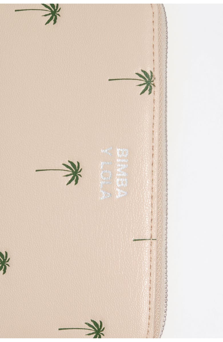 Bimba y Lola Medium Horizontal Palms Wallet, Alternate, color, Sand