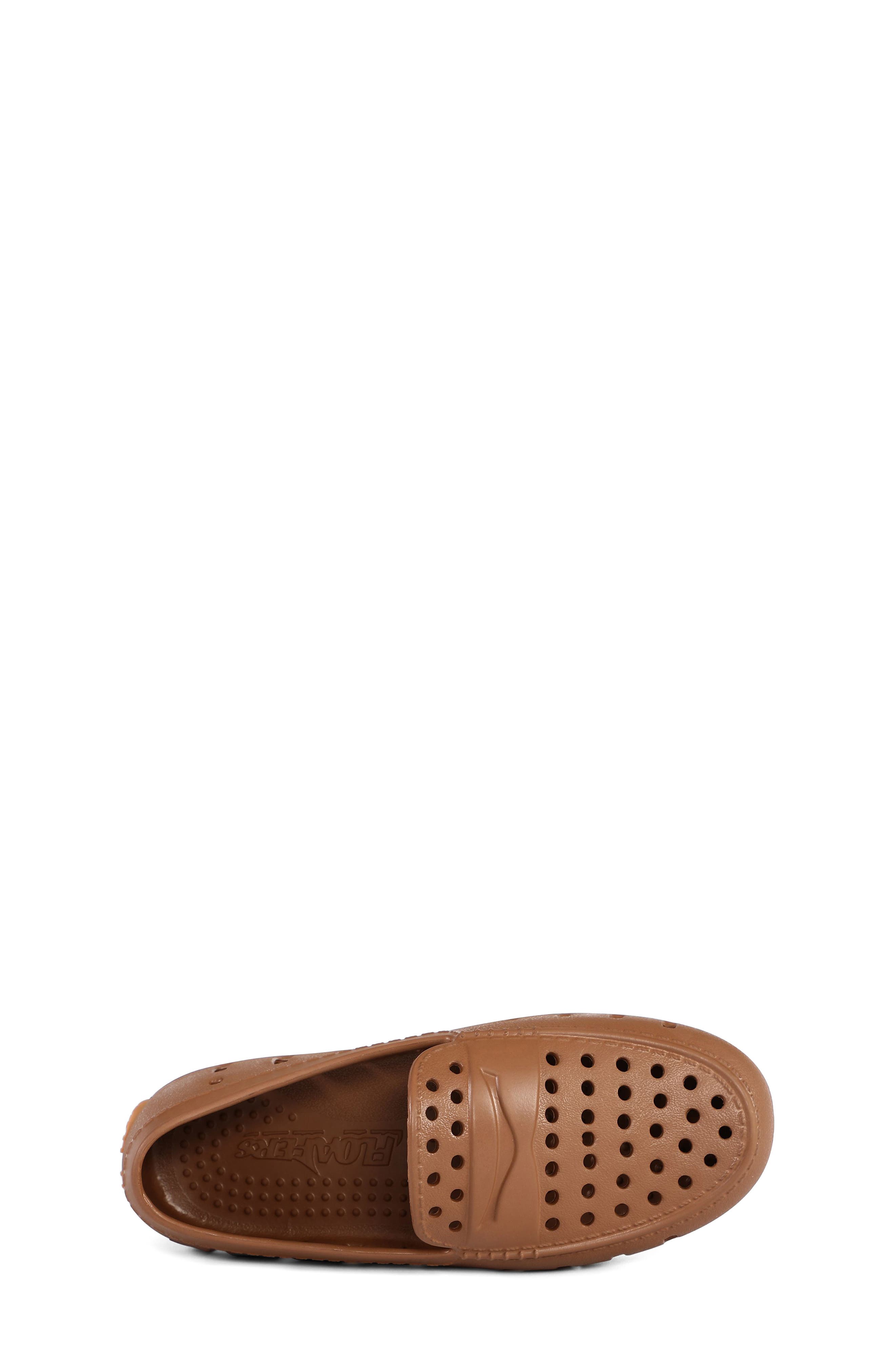 FLOAFERS Kids' Prodigy Waterproof Driver Loafer, Alternate, color, Chestnut Hill/Gum