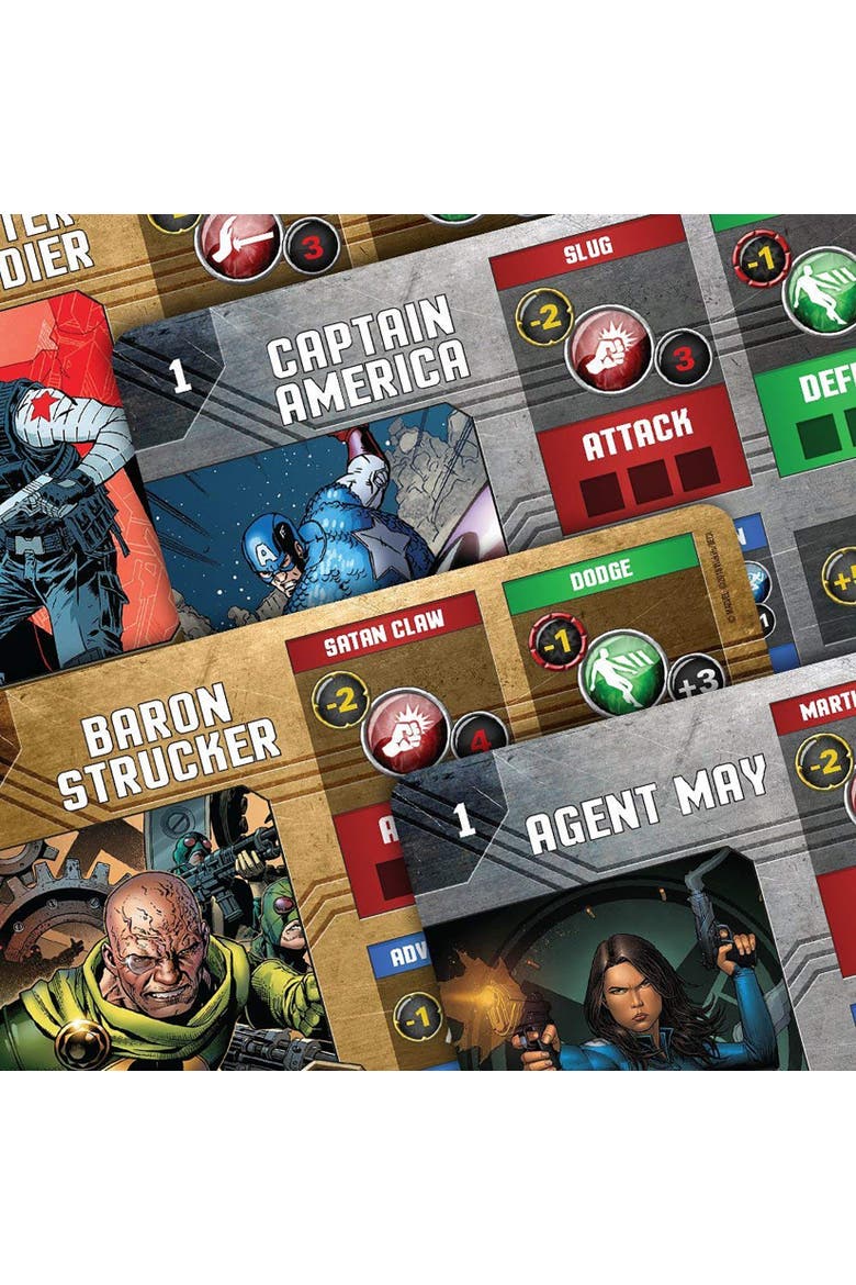 Marvel Strike Teams Strategy Game, 13 Pieces, Kids and Adults, Alternate, color, Multicolored