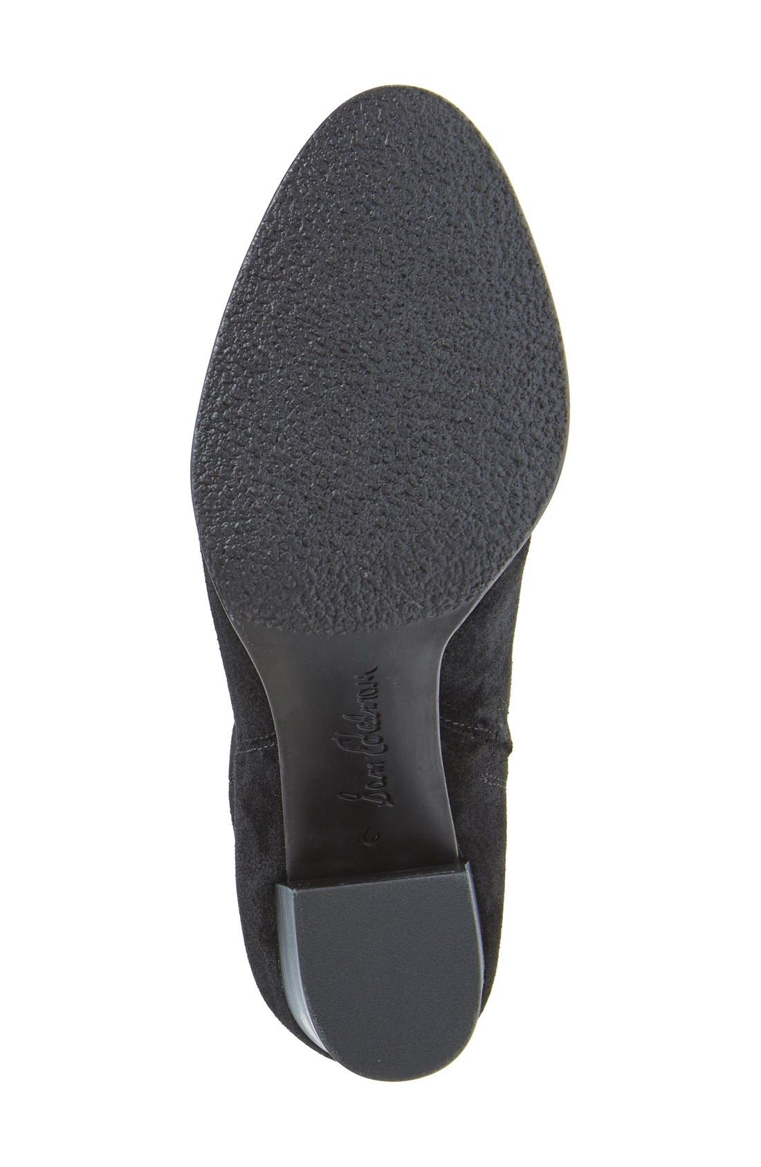 'Silas' Knee High Boot, Alternate, color, BLACK SUEDE