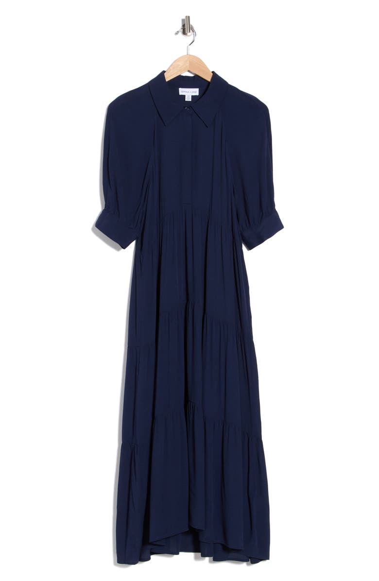 Gemma + Jane Tiered Midi Shirtdress, Alternate, color,