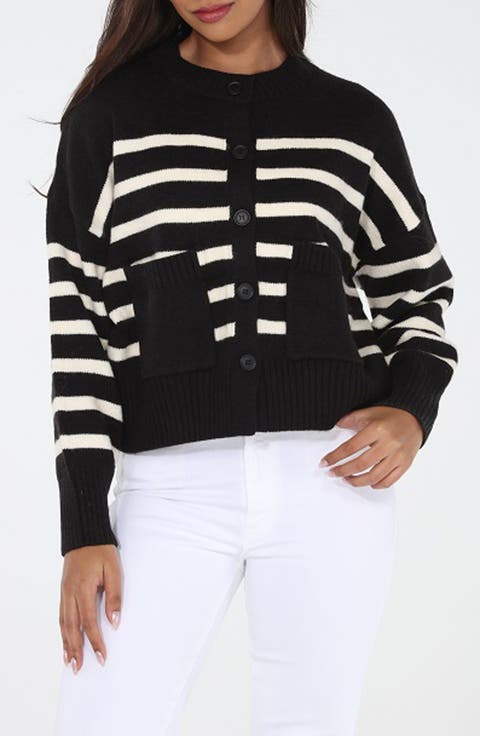 Stripe Knit Cardigan