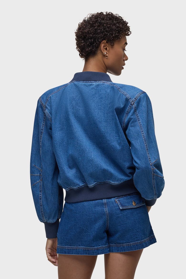 Denim Bomber Jacket, Alternate, color, LOTTERY