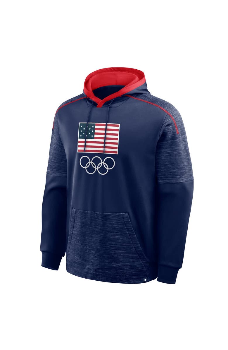 FANATICS Men's Fanatics Navy Team USA Goaltender Defender Pullover Hoodie, Alternate, color, Navy
