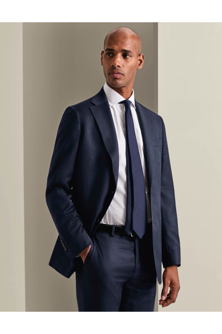 Slim Fit Italian Luxury Suit Jacket, Main, color, Dark Navy
