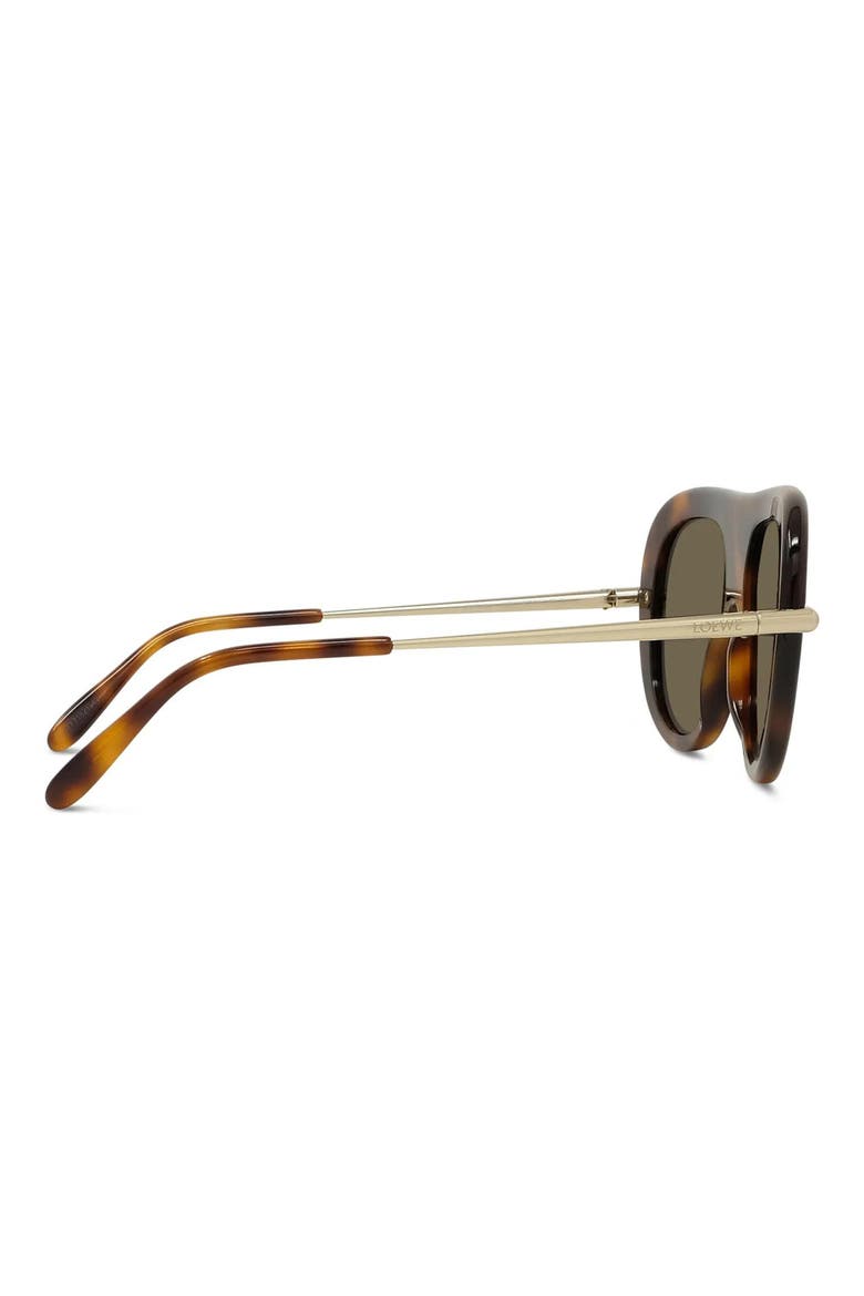 Slim 52mm Pilot Sunglasses, Alternate, color, DARK HAVANA / BROWN