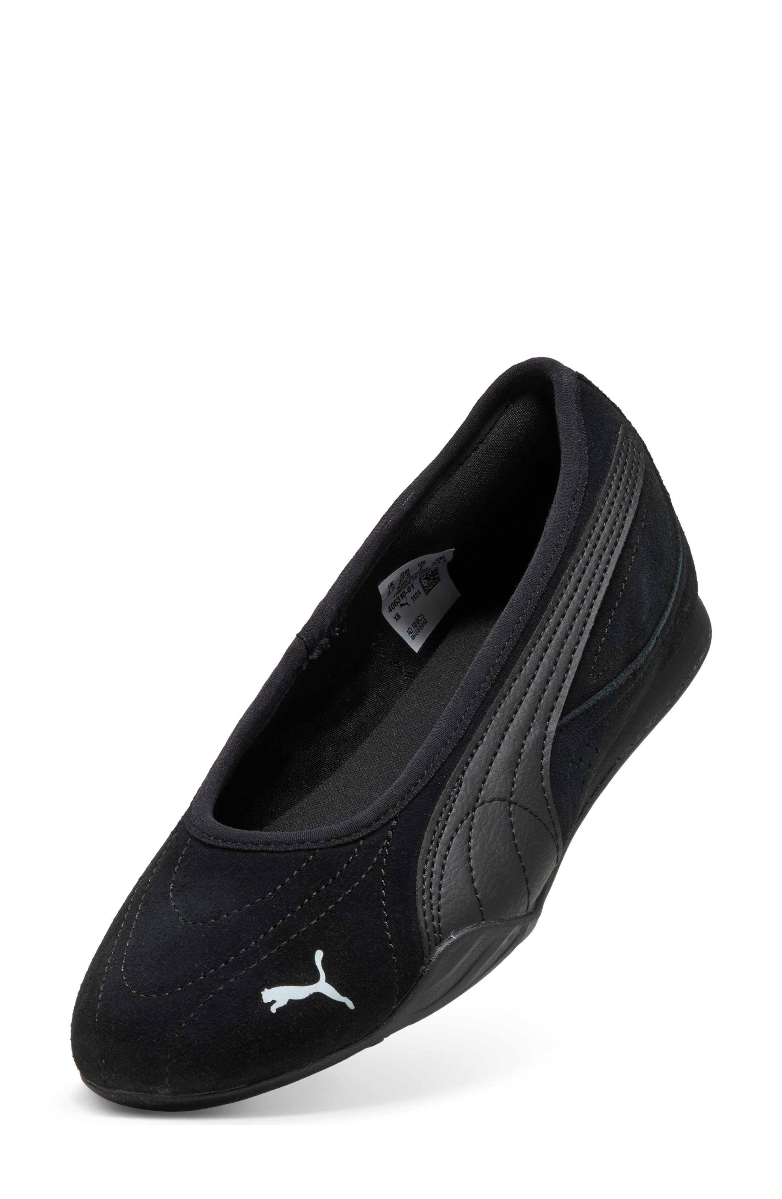 PUMA Catch Soleil Ballerina Flat, Alternate, color, Puma Black/ Puma White