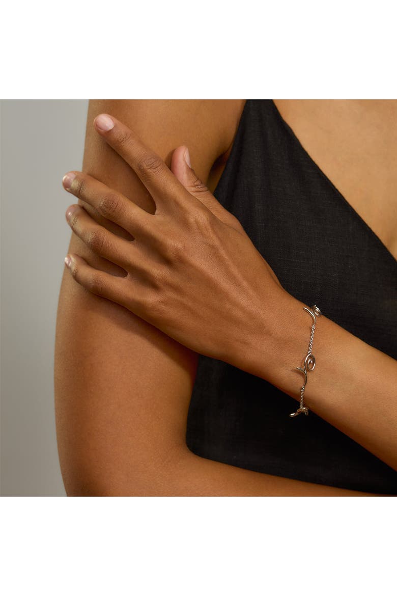 Q Bracelet, Alternate, color, Sterling Silver