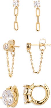 Nordstrom Set of 3 Demi Fine Earrings