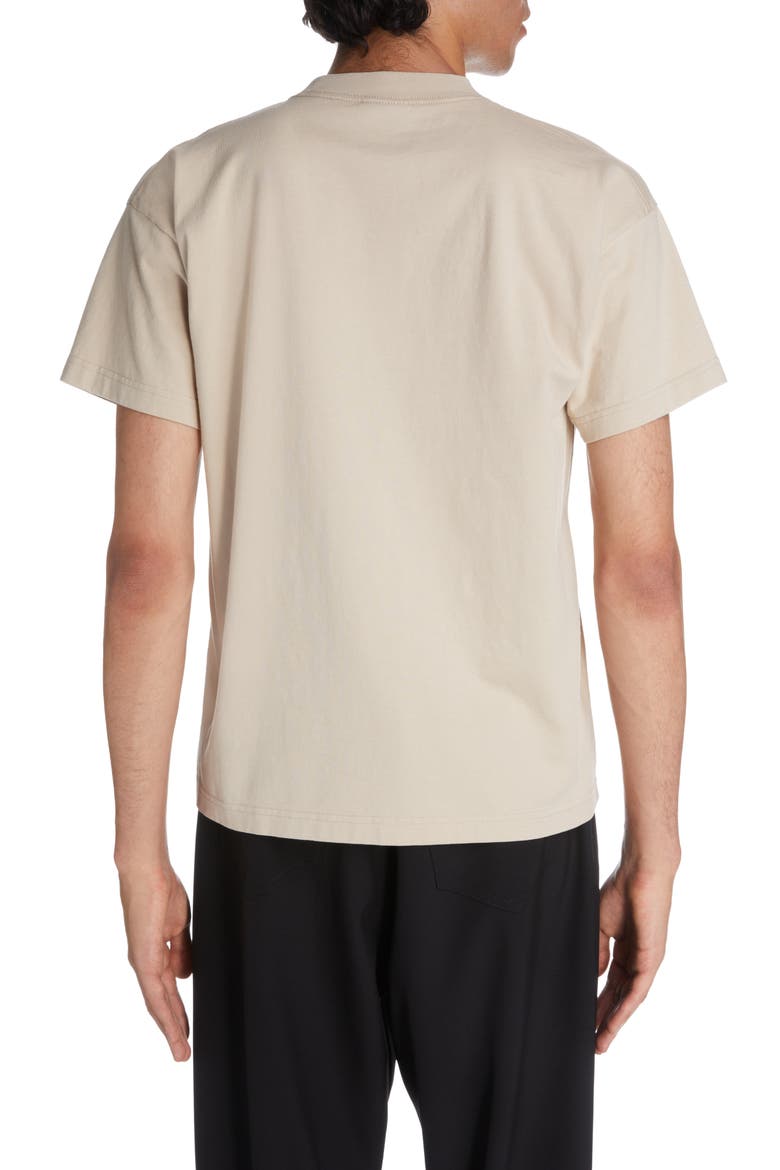 Men's License Logo Cotton T-Shirt, Alternate, color, BEIGE/ BLACK