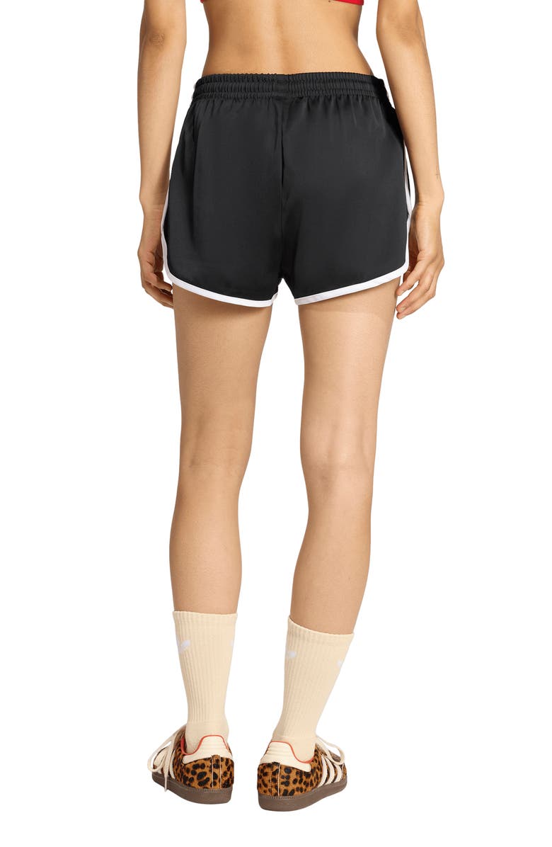 adidas Originals 3-Stripes Sprinter Shorts, Alternate, color, Black/ White