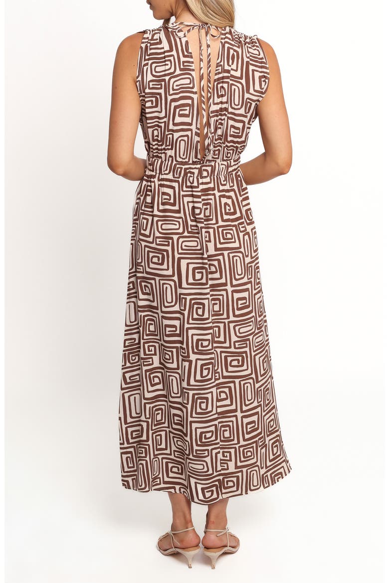 Solange Maxi Dress, Alternate, color, CHOCOLATE BROWN PRINT