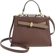 Veronica Beard Dash Leather Top Handle Bag