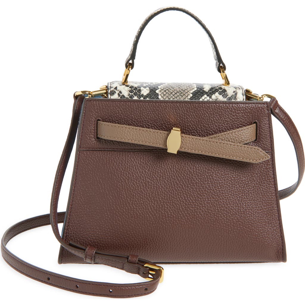 Veronica Beard Dash Leather Top Handle Bag