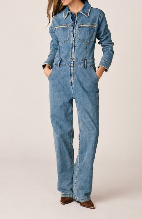 Long Denim Overalls