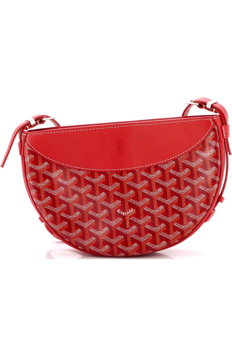 Pre-Owned Goyard Hirondelle Shoulder Bag Coated Canvas and Leather, Main, color, Red