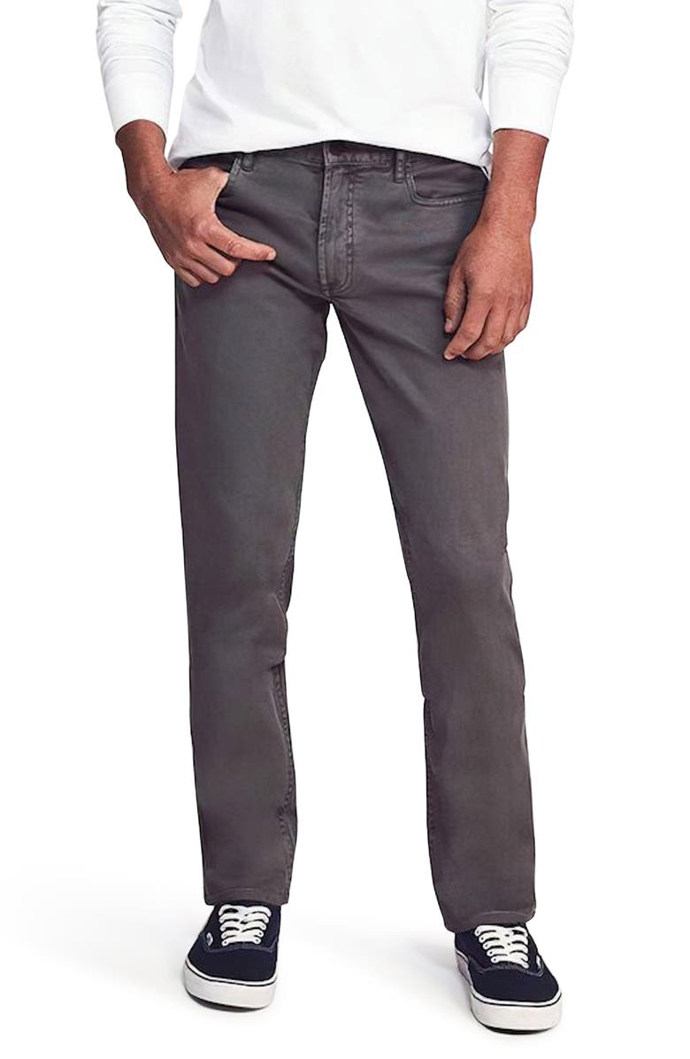 Faherty Comfort Twill Five-Pocket 2.0 Slim Fit Organic Cotton Pants, Main, color,