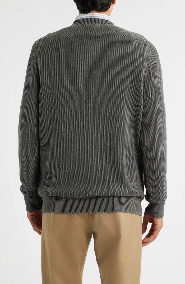 Treasure & Bond Garment Dyed Cotton Sweater, Alternate, color, Black Raven