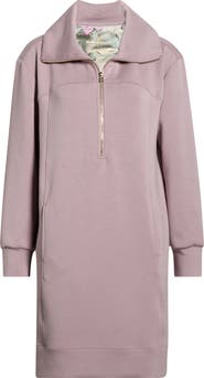 Tommy Bahama Palm Voyage Half-Zip Long Sleeve Sweatshirt Dress
