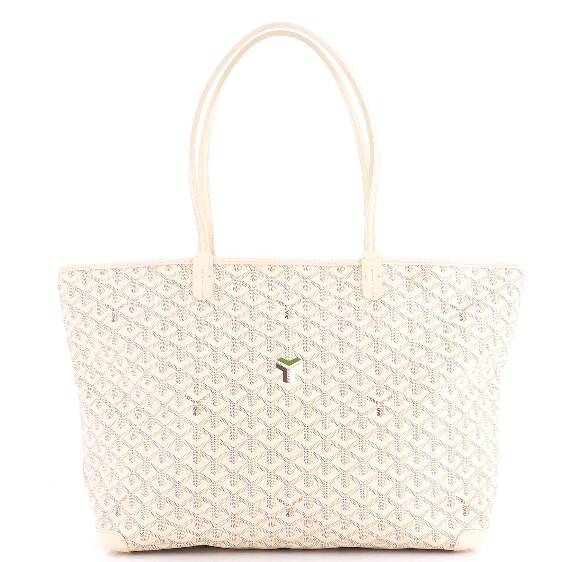Pre-Owned Goyard Artois Tote Coated Canvas MM, Main, color, Neutral
