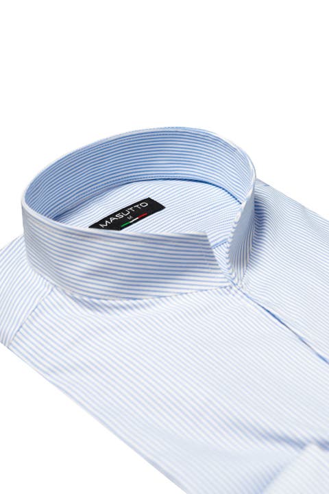 Dadon Stand collar Button-Up Long Sleeve Shirt