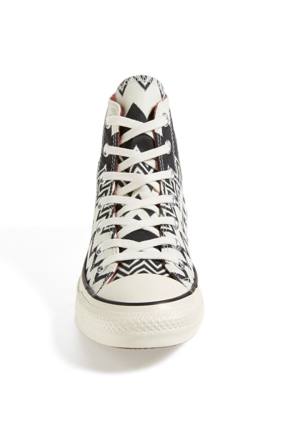 x Missoni Chuck Taylor® All Star® High Top Sneaker, Alternate, color, BLACK/ EGRET