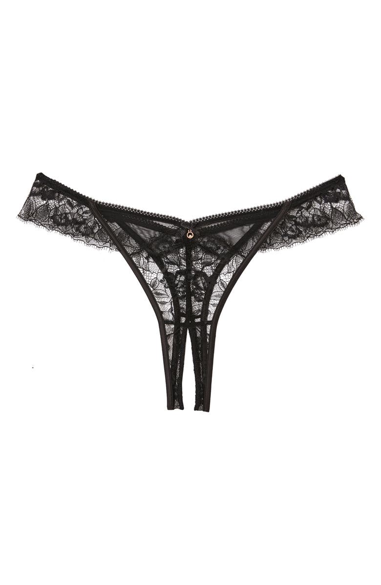 Etam Mascarade Open Gusset Tanga Thong, Main, color, 