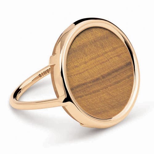 Ginette Ny Disc Ring In Brown
