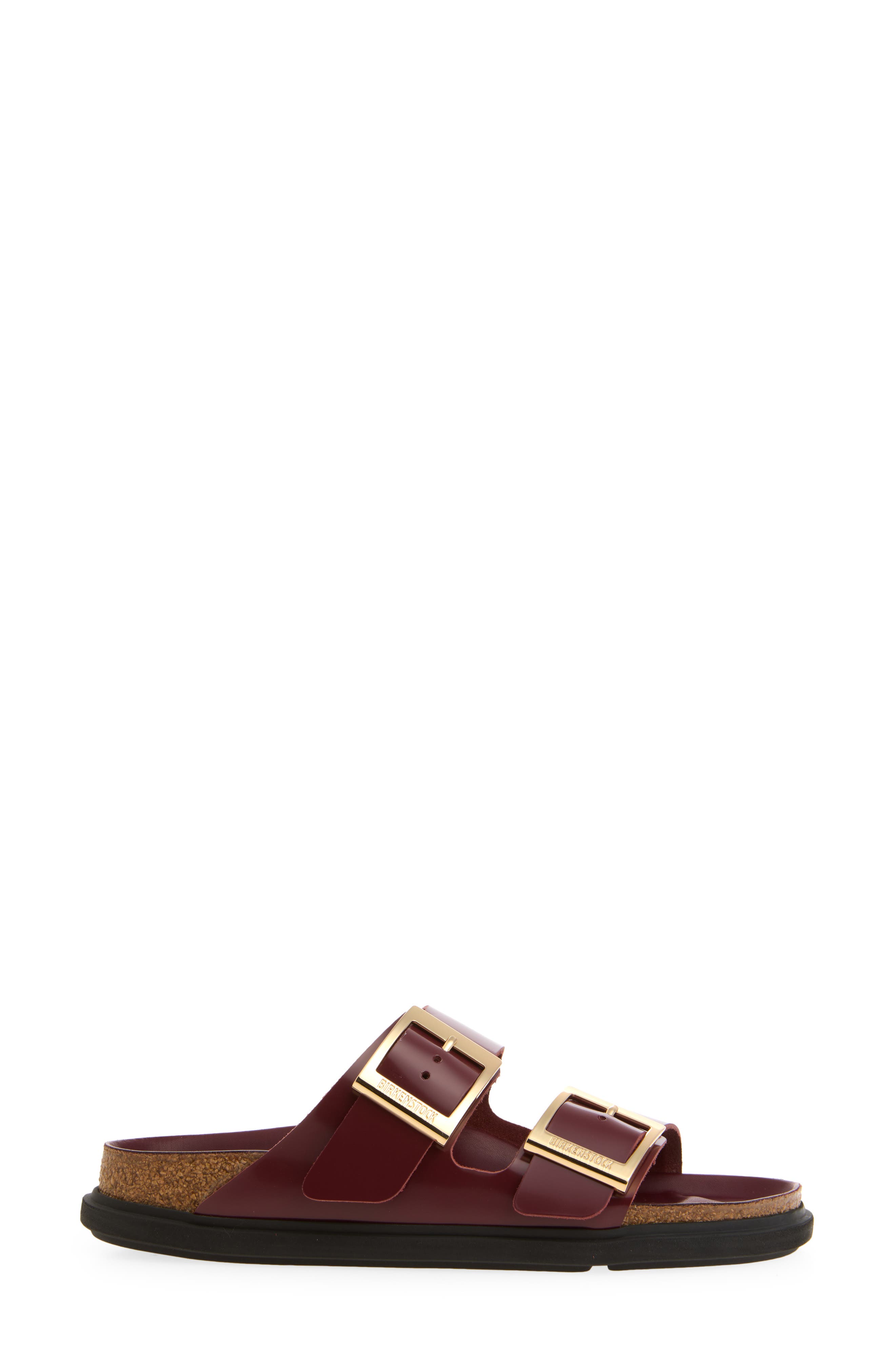 Arizona Droplet Buckle Slide Sandal, Alternate, color, ZINFANDEL
