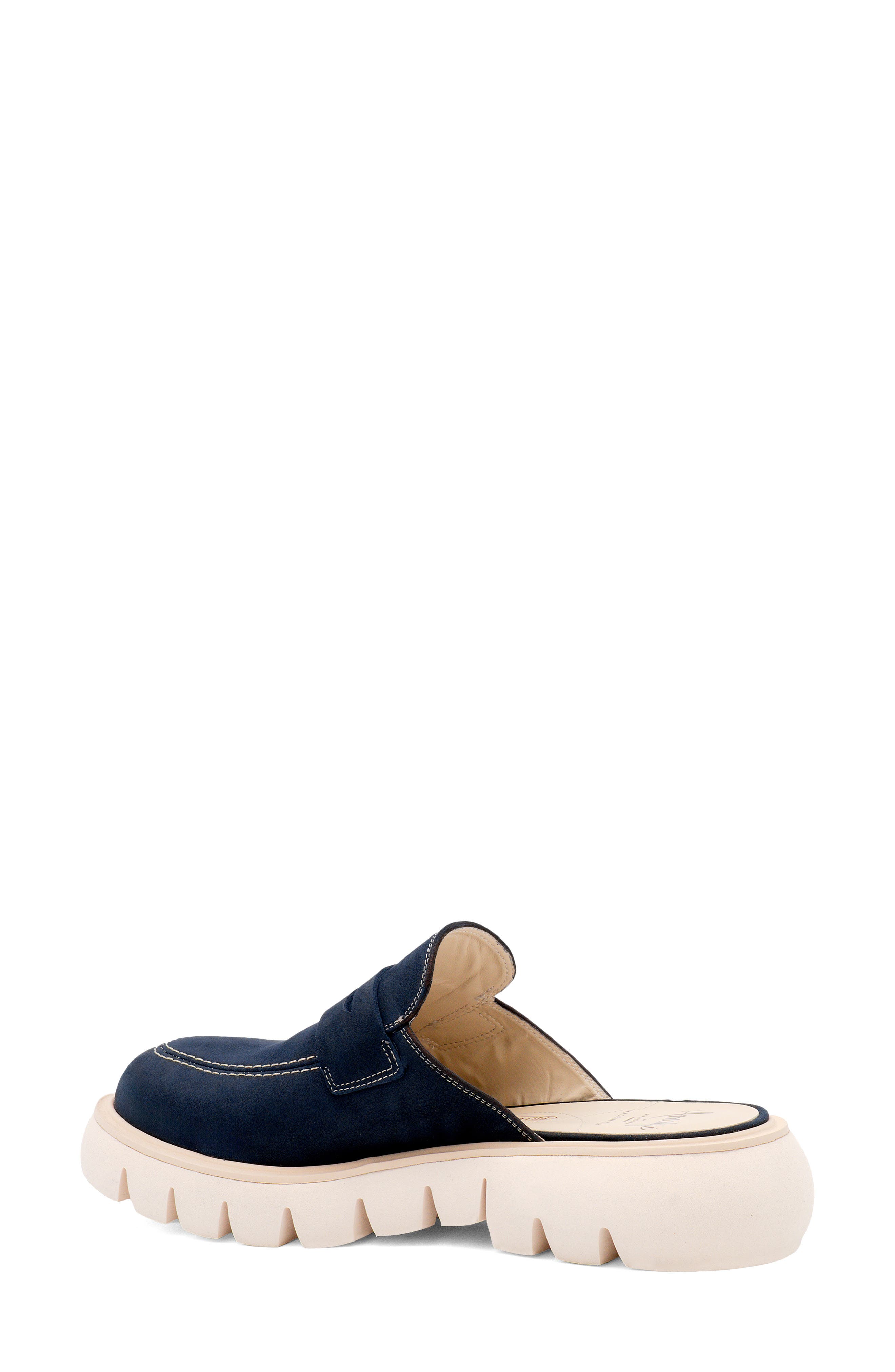 Amalfi by Rangoni Rapido Lug Sole Penny Loafer, Alternate, color, Navy Long Beach