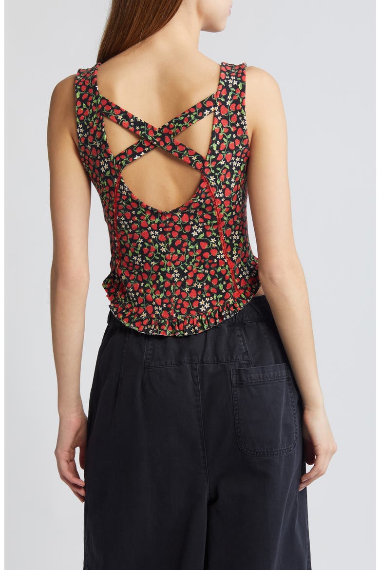 Melanie Tank, Alternate, color, STRAWBERRY COMBO