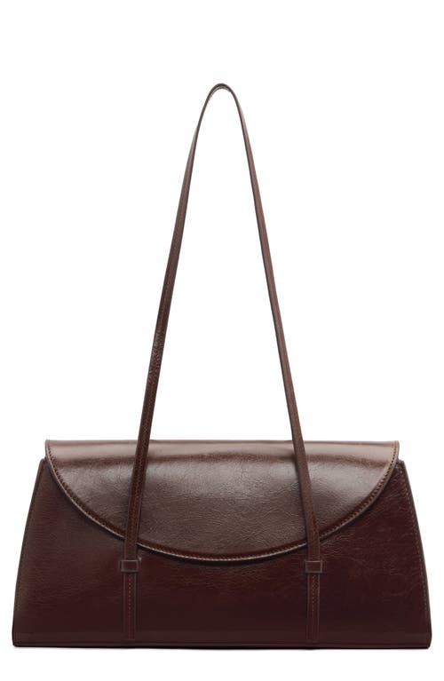 Reformation Elena Leather Shoulder Bag in Chestnut Leather at Nordstrom