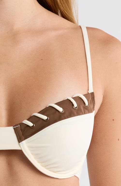 Pacsun Lace-up Underwire Bikini Top