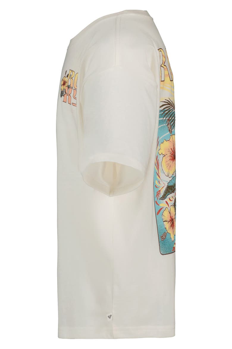 Kids' Soulflower Oversized Graphic Tee, Alternate, color, COCONUT MILK