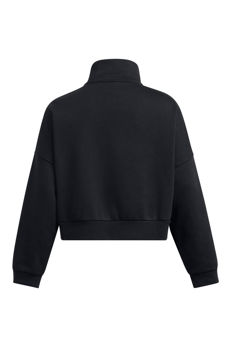 Icon Fleece Half Zip PUllover, Alternate, color, BLACK / / WHITE