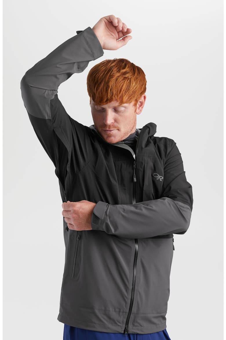 Men's Carbide Pertex® Shield Waterproof Snow Jacket, Alternate, color, BLACK/STORM
