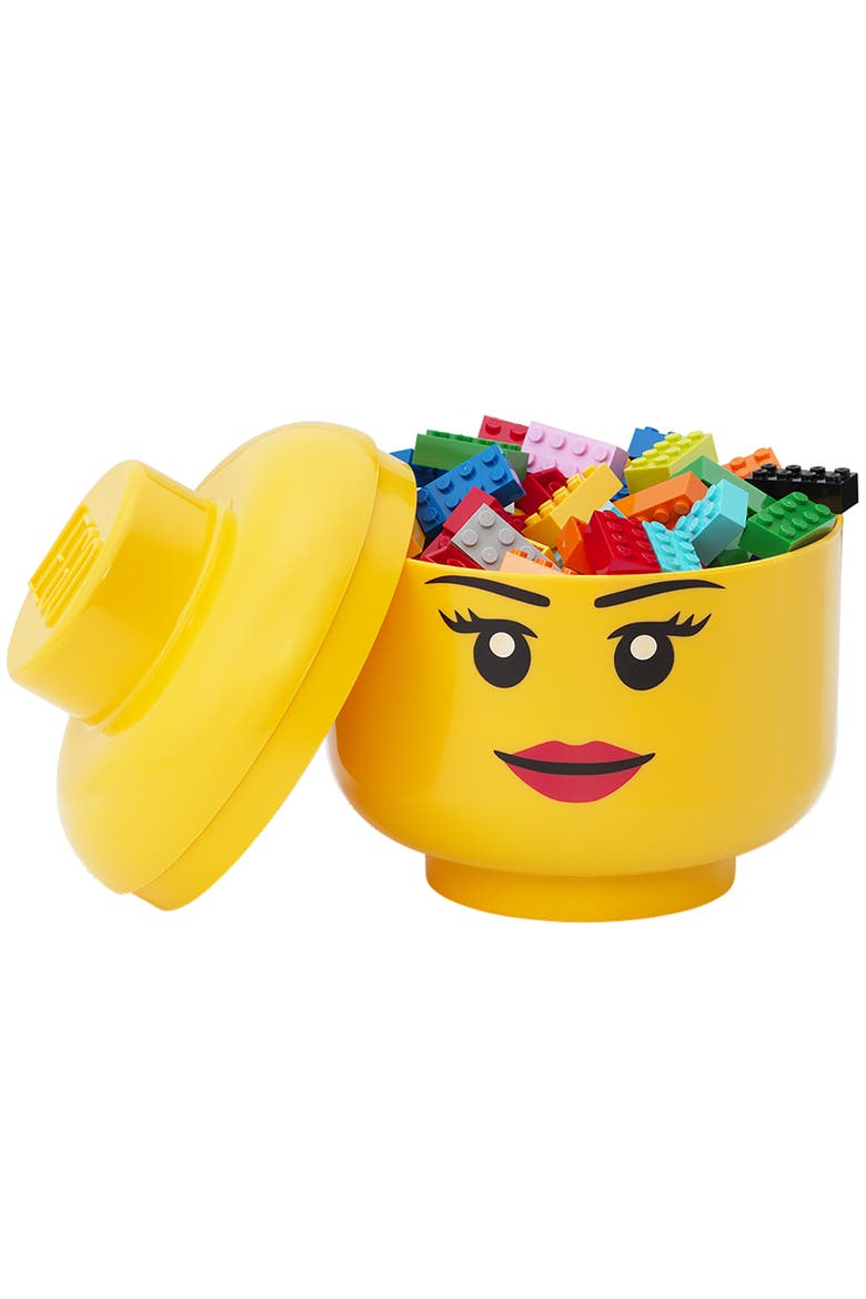Storage Head Small Girl, Ages 3+, Alternate, color, Yellow