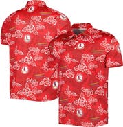 Reyn Spooner Men's Reyn Spooner Red St. Louis Cardinals Cooperstown Collection Puamana Print Polo
