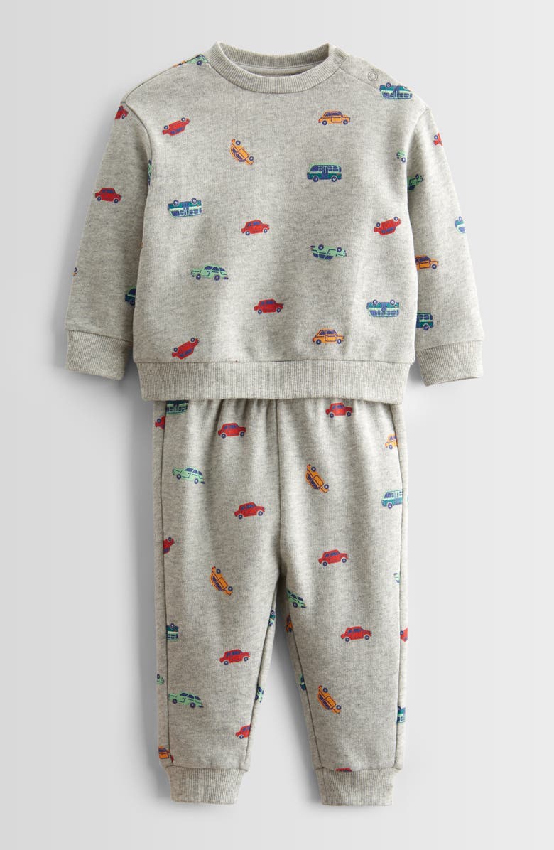 Tucker + Tate Print Fleece Sweatshirt & Joggers Set, Main, color, 