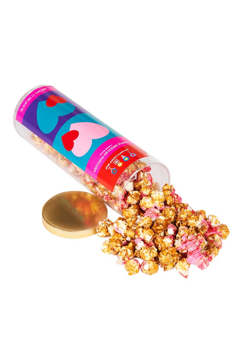 You Make My Heart Pop Drizzled Popcorn, Alternate, color, MULTI