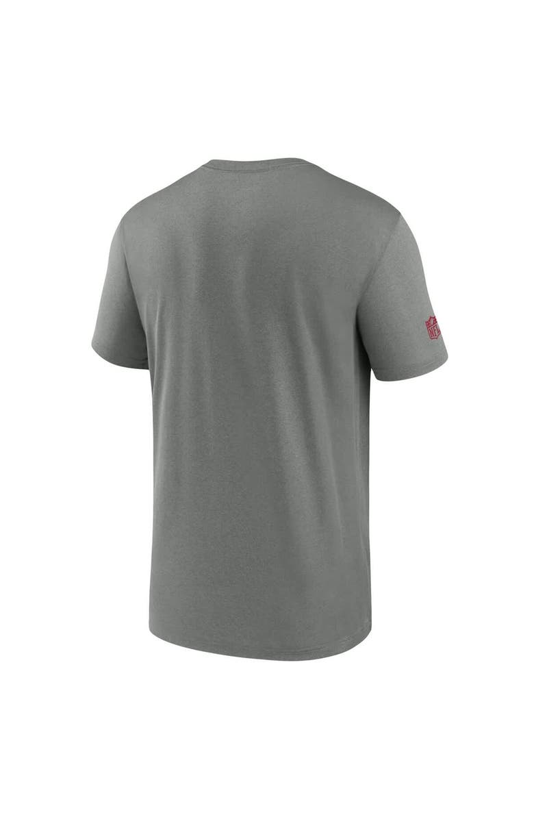 Nike Men's Nike Heather Gray Arizona Cardinals Sideline Legend Performance T-Shirt, Alternate, color, Heather Gray