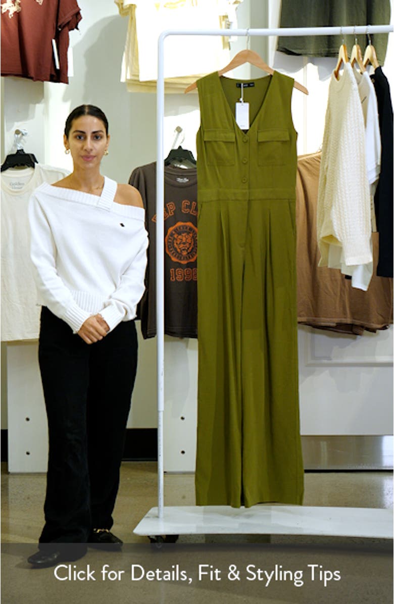 Utility Wide Leg Jumpsuit, sales video thumbnail