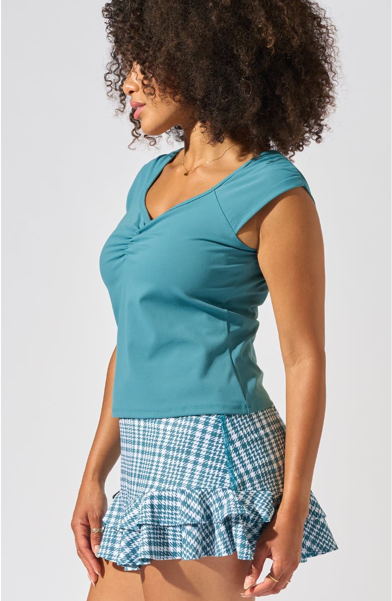 Bobbe Active Tiebreaker Tank, Alternate, color, Rainforest Green