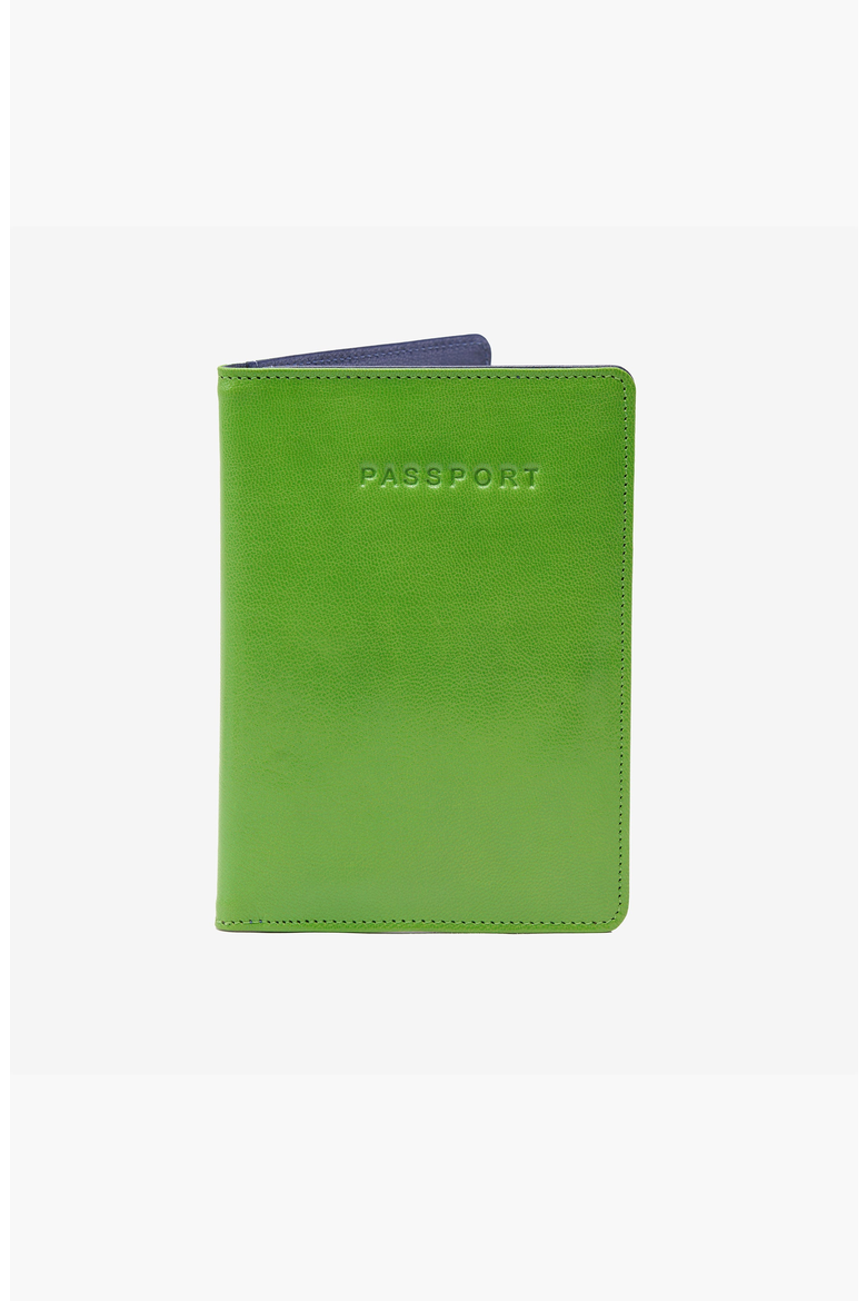 Siam Passport Wallet, Main, color, Grass / Indigo